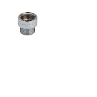 Produktbild för Rödgods gängfittings hane-förlängare 3/8"x30 mm, muff/ nippl...