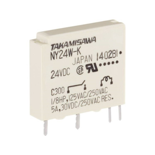 Fujitsu Takamisawa NY-24W-K-IE PCB-relä 24 V/DC 5 A 1 x gränslägesbr...
