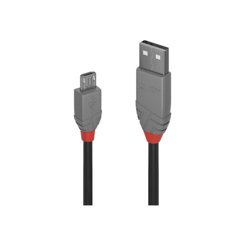 Lindy Lindy Anthra Line - USB-kabel - USB till mikro-USB typ B - 5 m