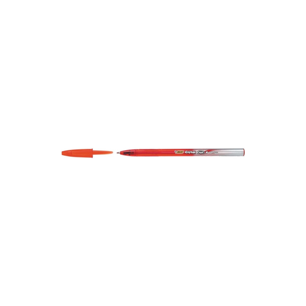 Produktbild för BIC Gel-ocity illusion, Gelpenna med kork, Röd, Röd, Ambidex...