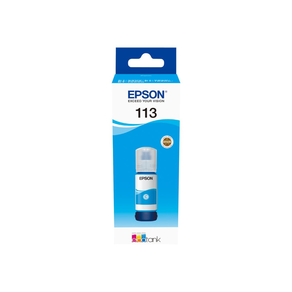 Produktbild för Epson EcoTank 113 - cyan - original - påfyllnadsbläck