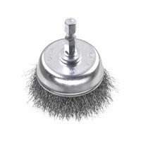 Produktbild för kwb 606230, Koppstålborste, 6 mm, 5 cm, 0,3 mm, Metall, Sten...