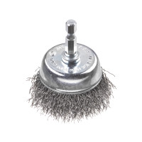 Produktbild för kwb 606230, Koppstålborste, 6 mm, 5 cm, 0,3 mm, Metall, Sten...