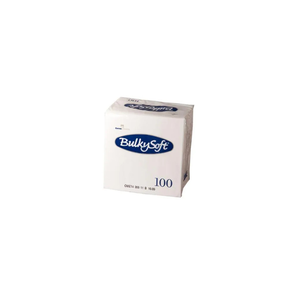 Produktbild för Serviet BulkySoft 24x24 cm 2-lag hvid