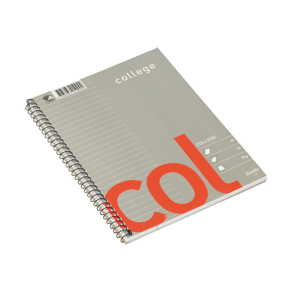 Produktbild för Bantex Col A5+ - collegedyna - 158 x 210 mm - 70 ark