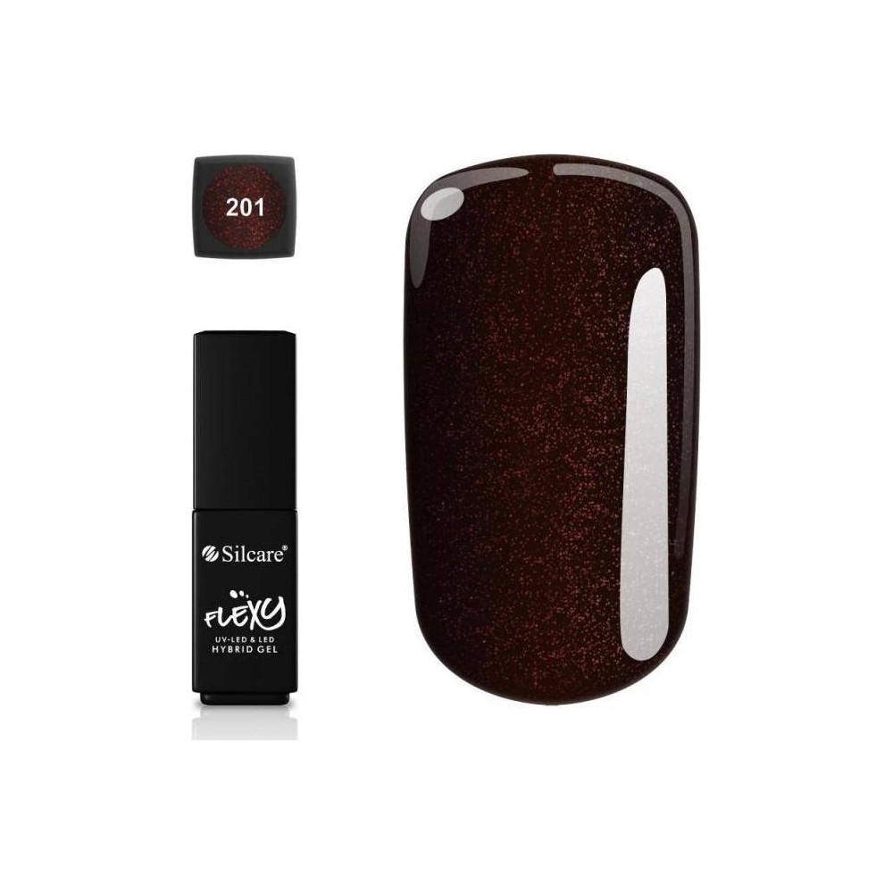 Produktbild för Silcare Silcare Flexy Hybrid Gel hybrid varnish 201 4.5g | F...