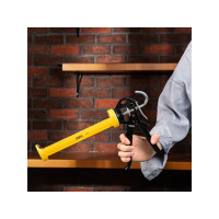 Produktbild för Deli Tools EDL2370, Pneumatisk tätningspistol, Svart, Gul, G...