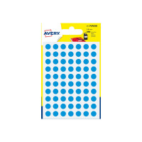 Produktbild för Avery - självhäftande färgkodad etikett - blå (paket om 490)