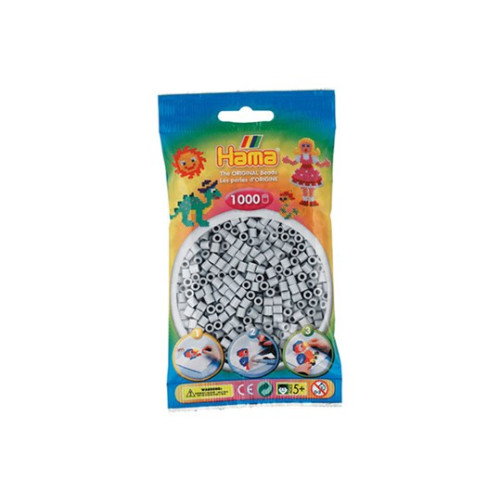 HAMA beads Hama midi pärlor ljusgrå (1000 st)