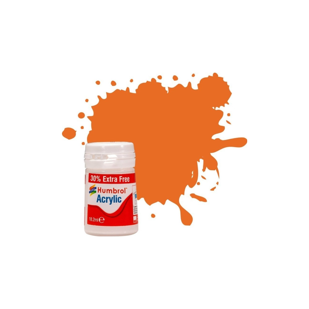 Produktbild för Acrylfärg orange 14 ml