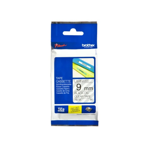 Brother Brother TZe-121 - bandlaminat - 1 kassett(er) - Rulle (0,9 cm x 8 m)