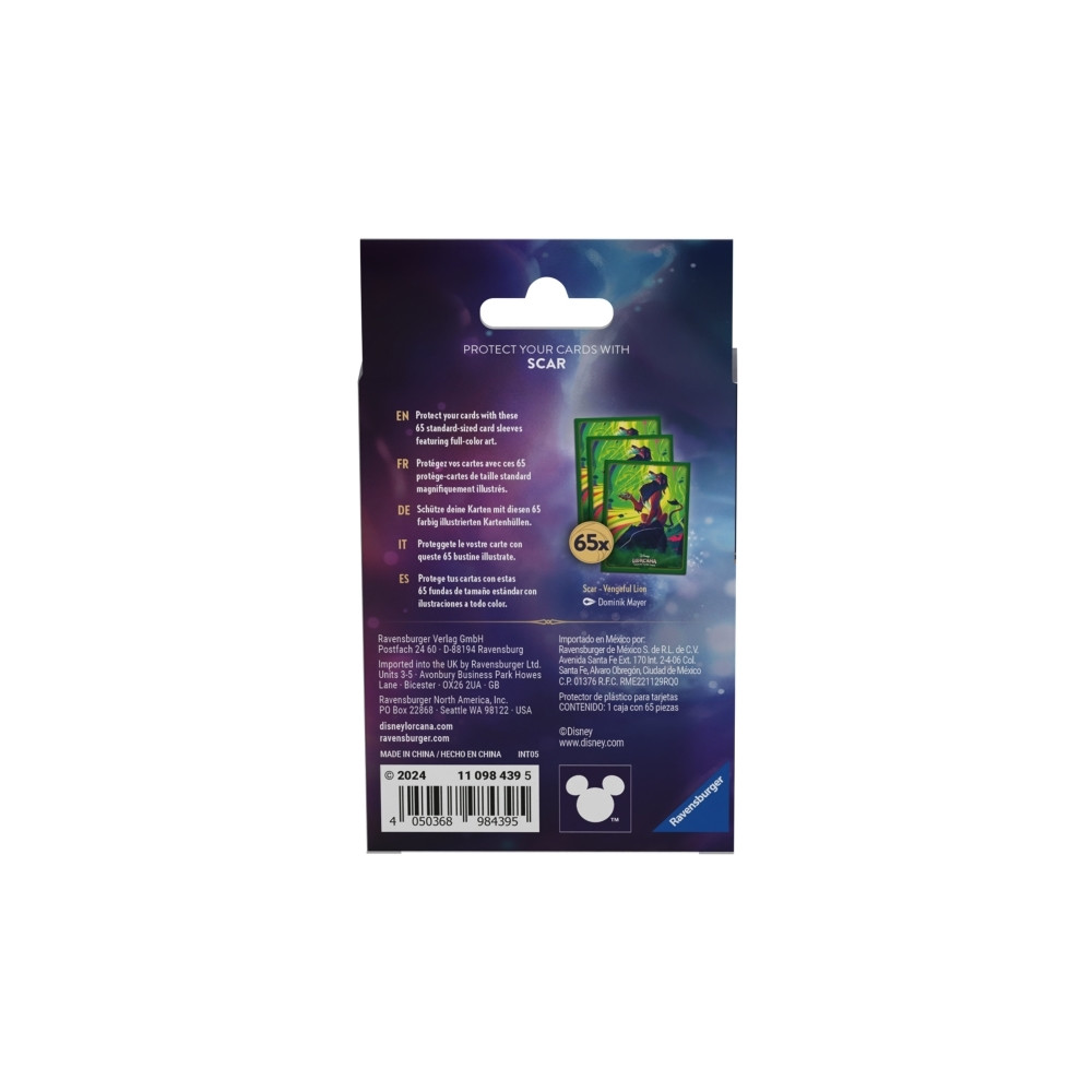 Produktbild för Disney Lorcana Azurite Sea (Set 6) Card Sleeve Pack