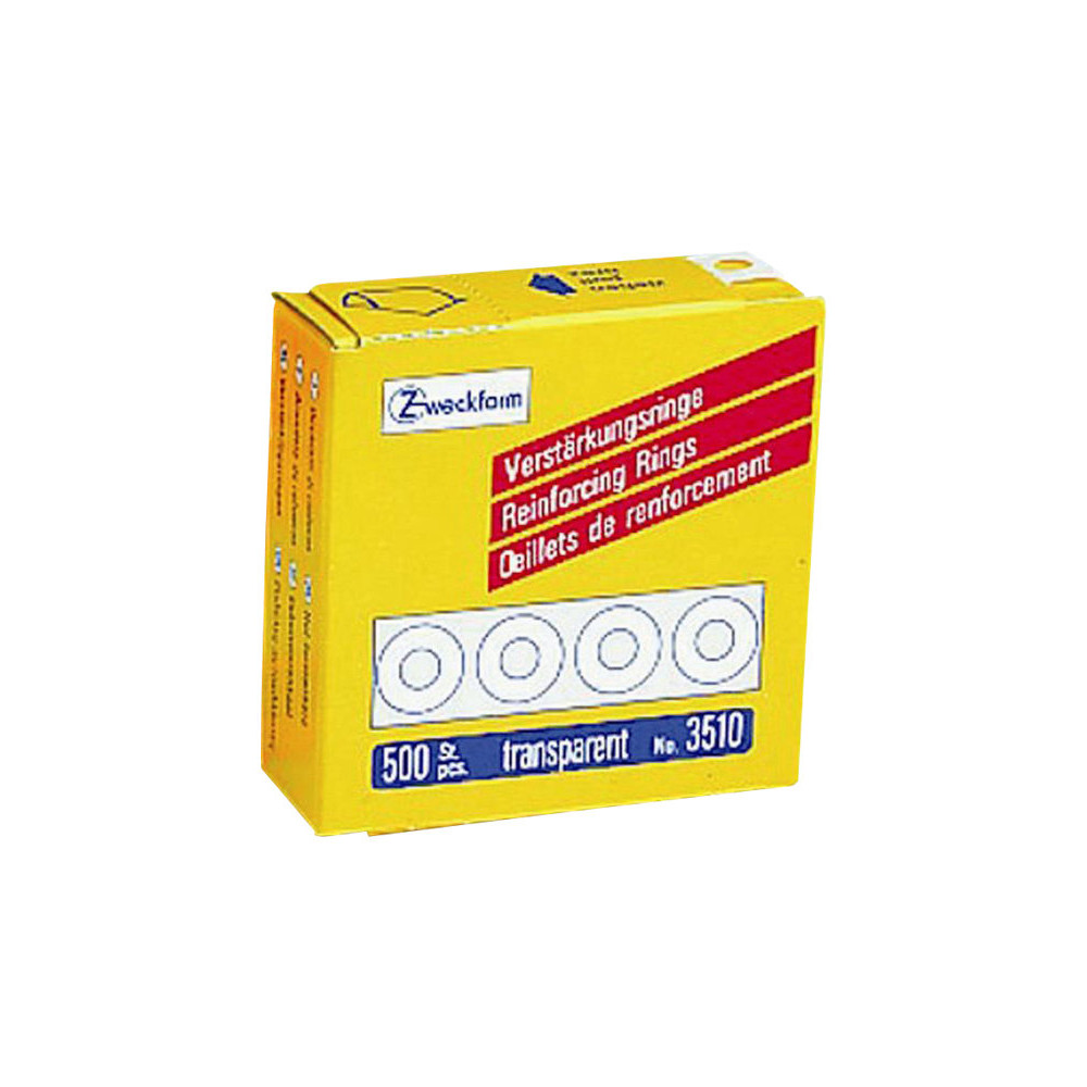 Produktbild för Avery Zweckform - förstärkningsring - transparent (paket om 500)