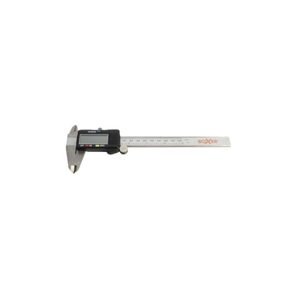 Produktbild för Boxer digital skjutmått med LCD-display 0–150 mm rostfritt s...
