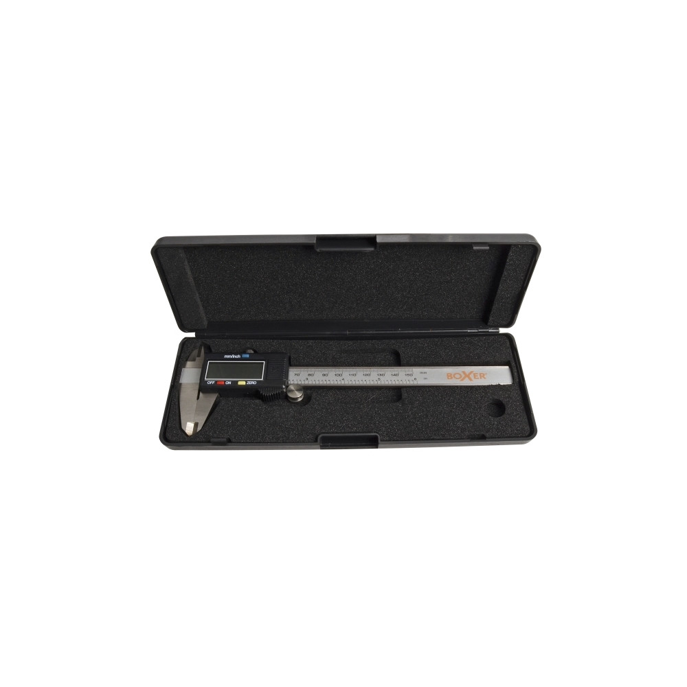 Produktbild för Boxer digital skjutmått med LCD-display 0–150 mm rostfritt s...