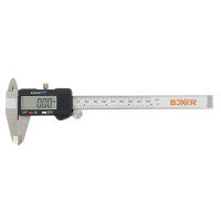 Produktbild för Boxer digital skjutmått med LCD-display 0–150 mm rostfritt s...