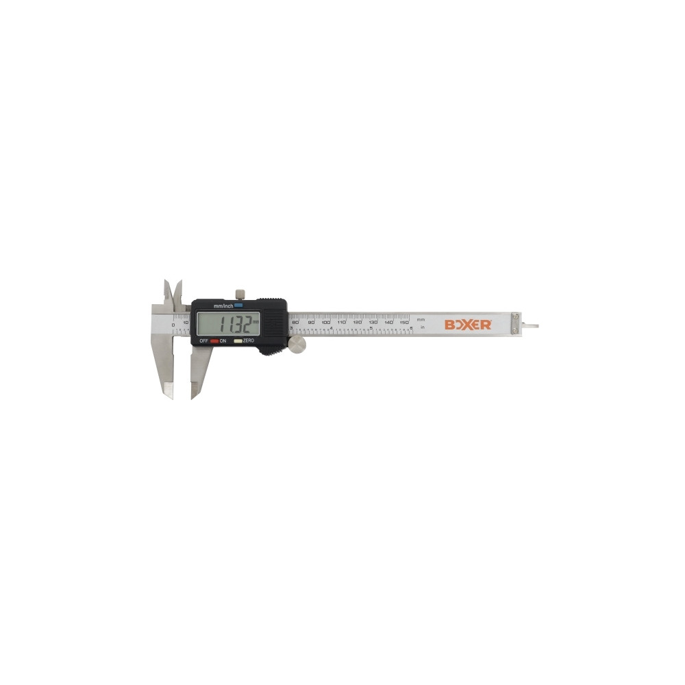 Produktbild för Boxer digital skjutmått med LCD-display 0–150 mm rostfritt s...