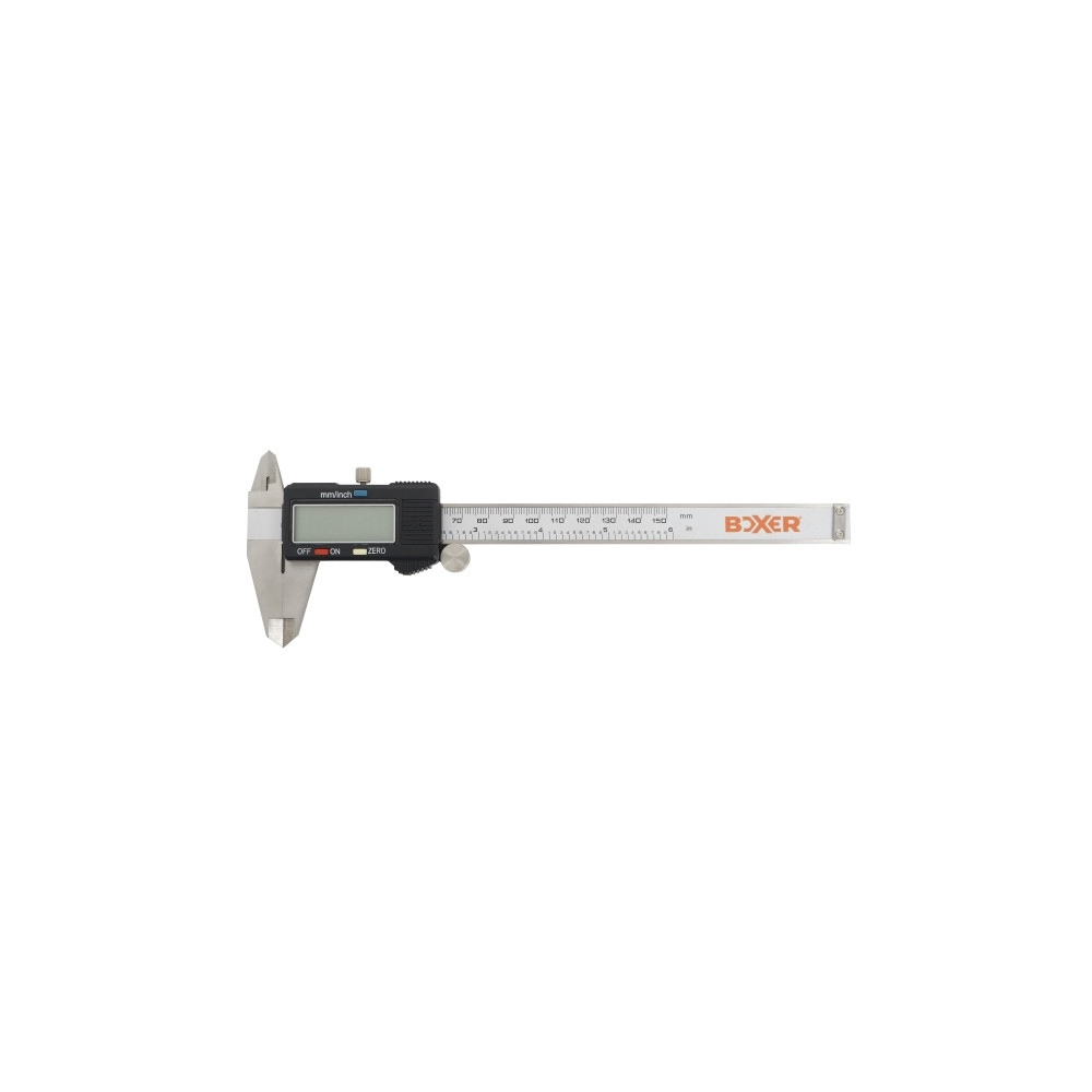 Produktbild för Boxer digital skjutmått med LCD-display 0–150 mm rostfritt s...