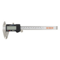 Produktbild för Boxer digital skjutmått med LCD-display 0–150 mm rostfritt s...