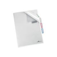 Produktbild för DURABLE - klassifikationsmapp - för A4 - tabbad - transparent (paket om 5)