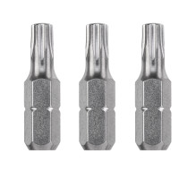 Produktbild för kwb 121240, 3 styck, Torx, T40, Stål, 25 mm, 25,4 / 4 mm (1...