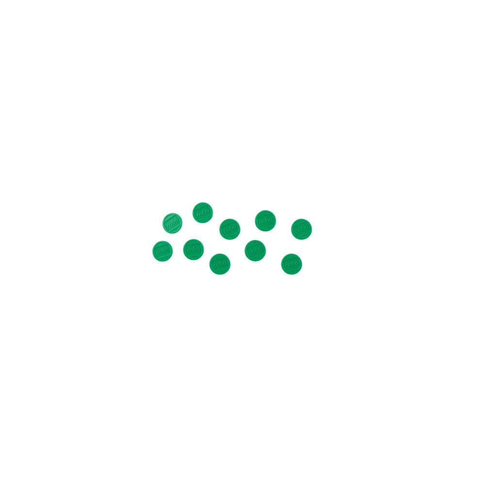Produktbild för Nobo Magnetiska Whiteboardmagneter 10-Pack 24 mm Färgade Mag...