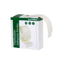 Produktbild för Klæbepuder BNT hvide 25x12x1 mm i praktisk dispenser