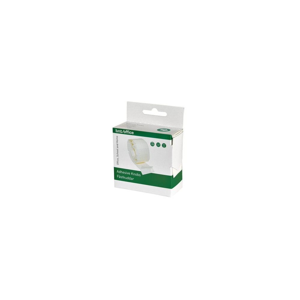 Produktbild för Klæbepuder BNT hvide 25x12x1 mm i praktisk dispenser