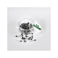 Produktbild för Kortnålar 4mmx20mm svart 100 st/pack
