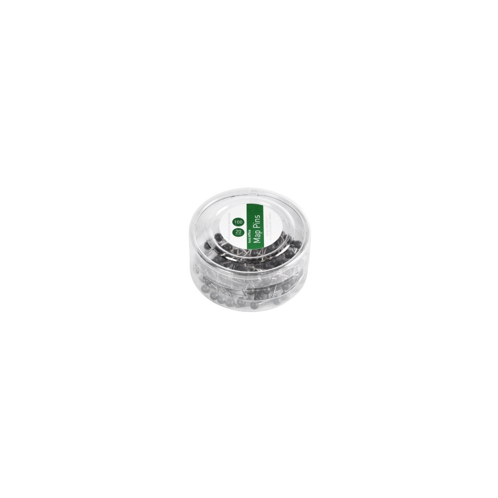Produktbild för Kortnålar 4mmx20mm svart 100 st/pack
