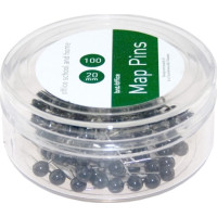 Produktbild för Kortnålar 4mmx20mm svart 100 st/pack