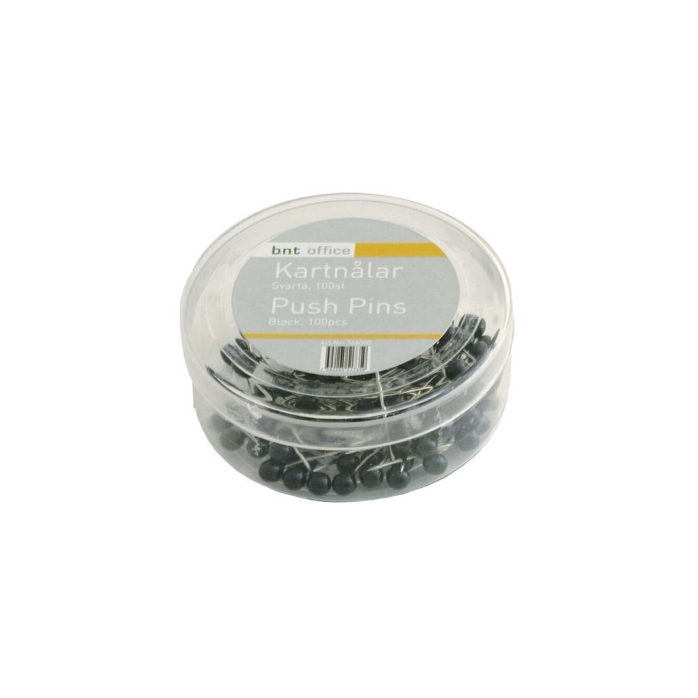 Produktbild för Kortnålar 4mmx20mm svart 100 st/pack