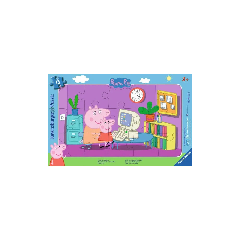 Produktbild för Ravensburger Peppa In Front Of The Computer