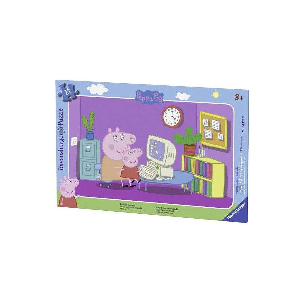 Produktbild för Ravensburger Peppa In Front Of The Computer