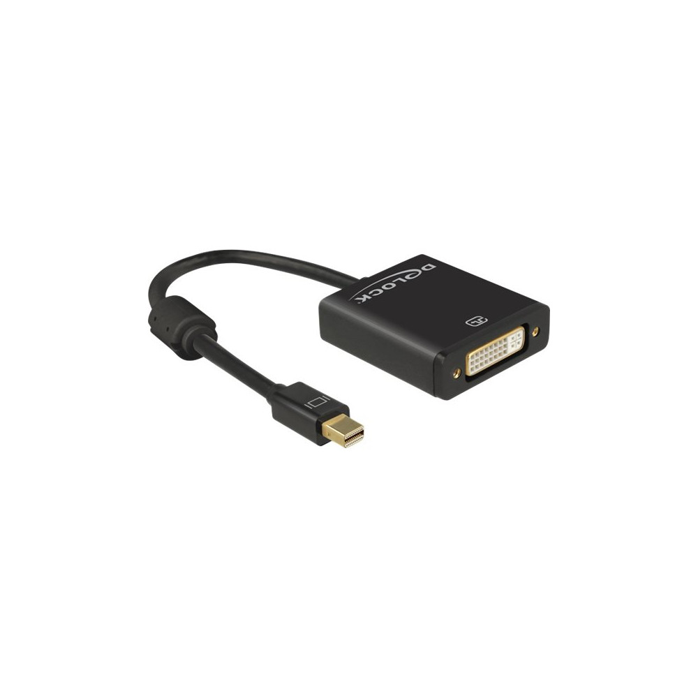 Produktbild för Delock - videokort - Mini DisplayPort till DVI-I - 20 cm