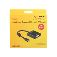 Produktbild för Delock - videokort - Mini DisplayPort till DVI-I - 20 cm