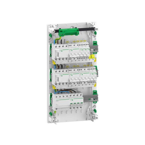SCHNEIDER ELECTRIC Färdigmonterad Resi9 XP PW gruppcentral, 3 rader 13M: 1xAFB...