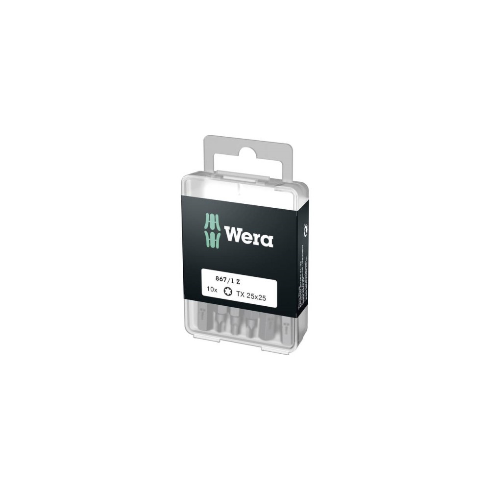 Produktbild för Wera 867/1 DIY SiS, 10 styck, Torx Plus, TX25, Rostfritt stå...