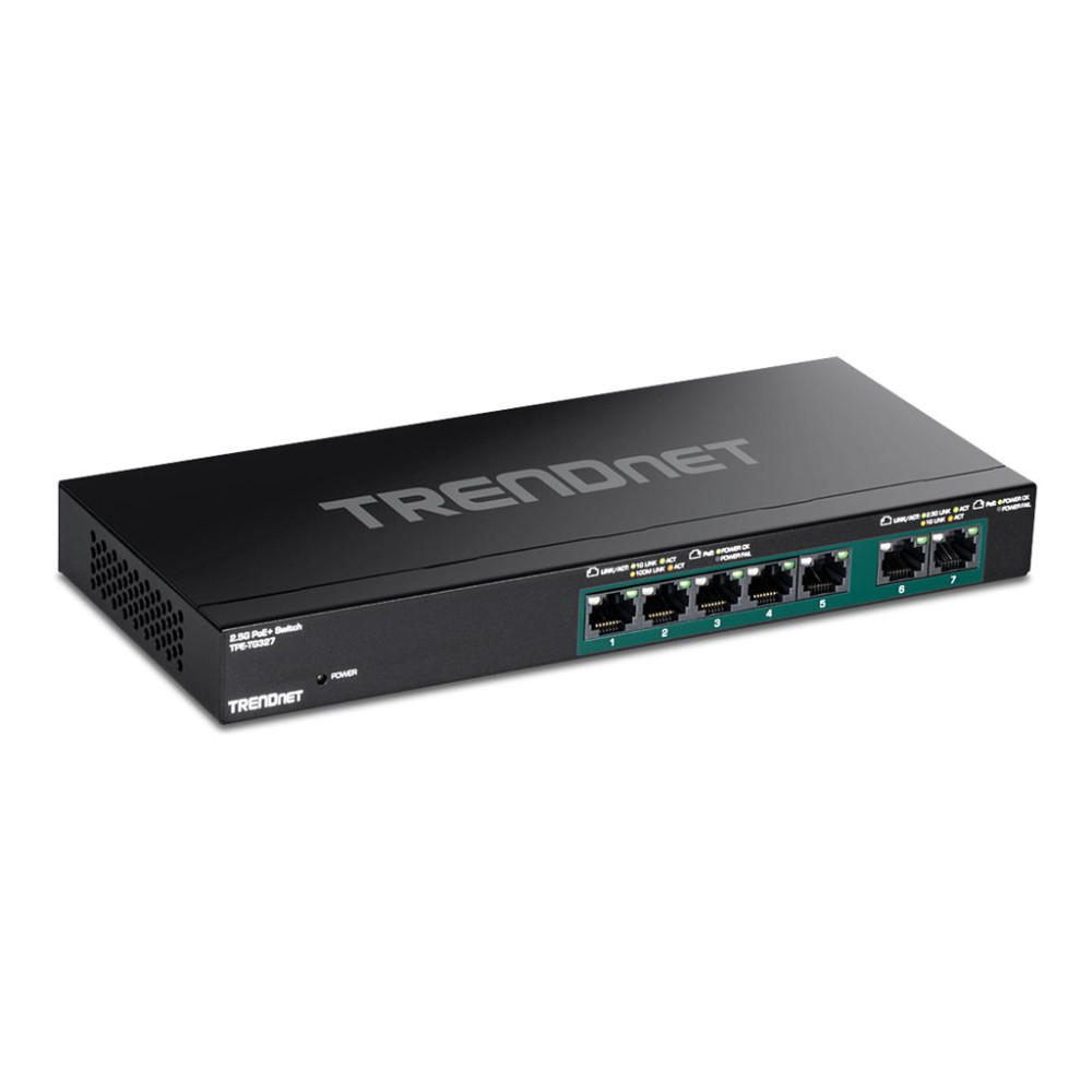 Produktbild för TRENDnet TPE TG327 - switch - 7 portar - ohanterad - TAA-kompatibel