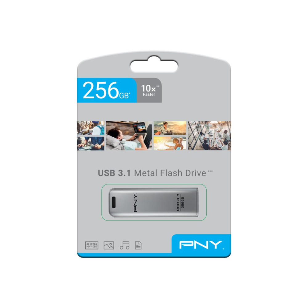 Produktbild för PNY Elite Steel - USB flash-enhet - 256 GB