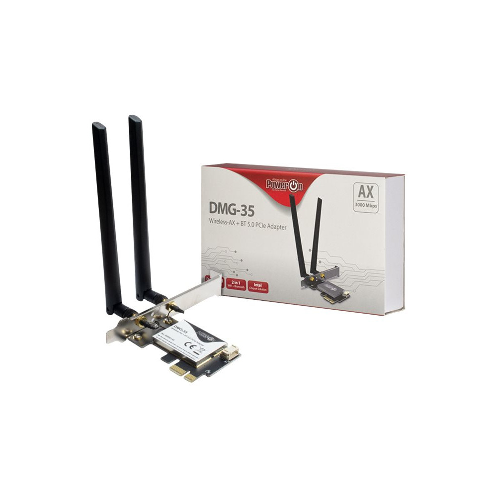 Produktbild för Inter-Tech DMG-35 - nätverksadapter - PCI Express x1
