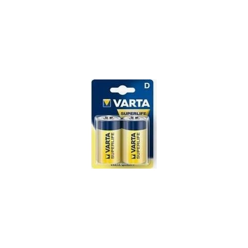 Varta Varta R20 D, D, Zink-Kol, 1,5 V, 2 styck, Multifärg, 61,5 mm