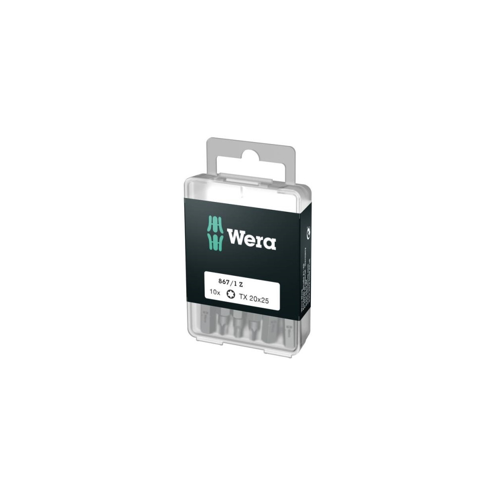 Produktbild för Wera 867/1 DIY SiS, 10 styck, Torx Plus, TX10, Rostfritt stå...