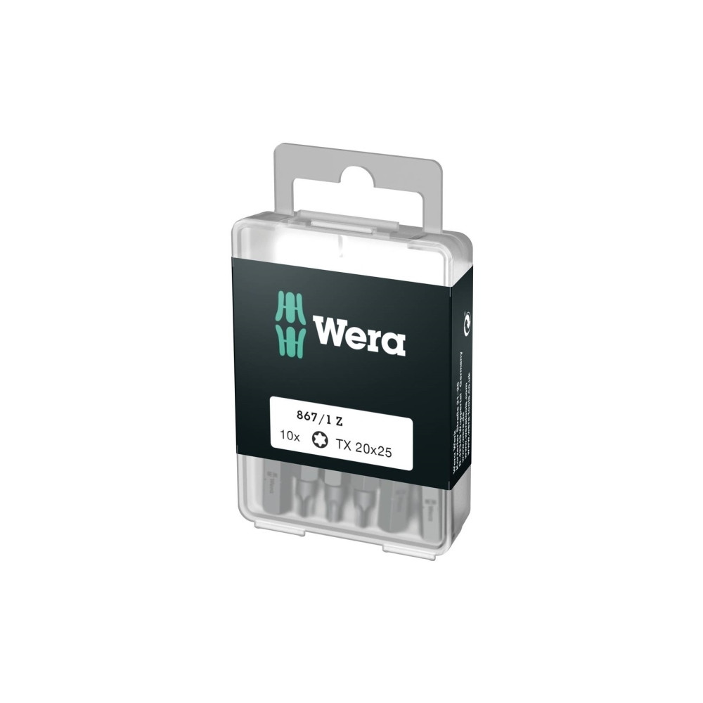 Produktbild för Wera 867/1 DIY SiS, 10 styck, Torx Plus, TX10, Rostfritt stå...