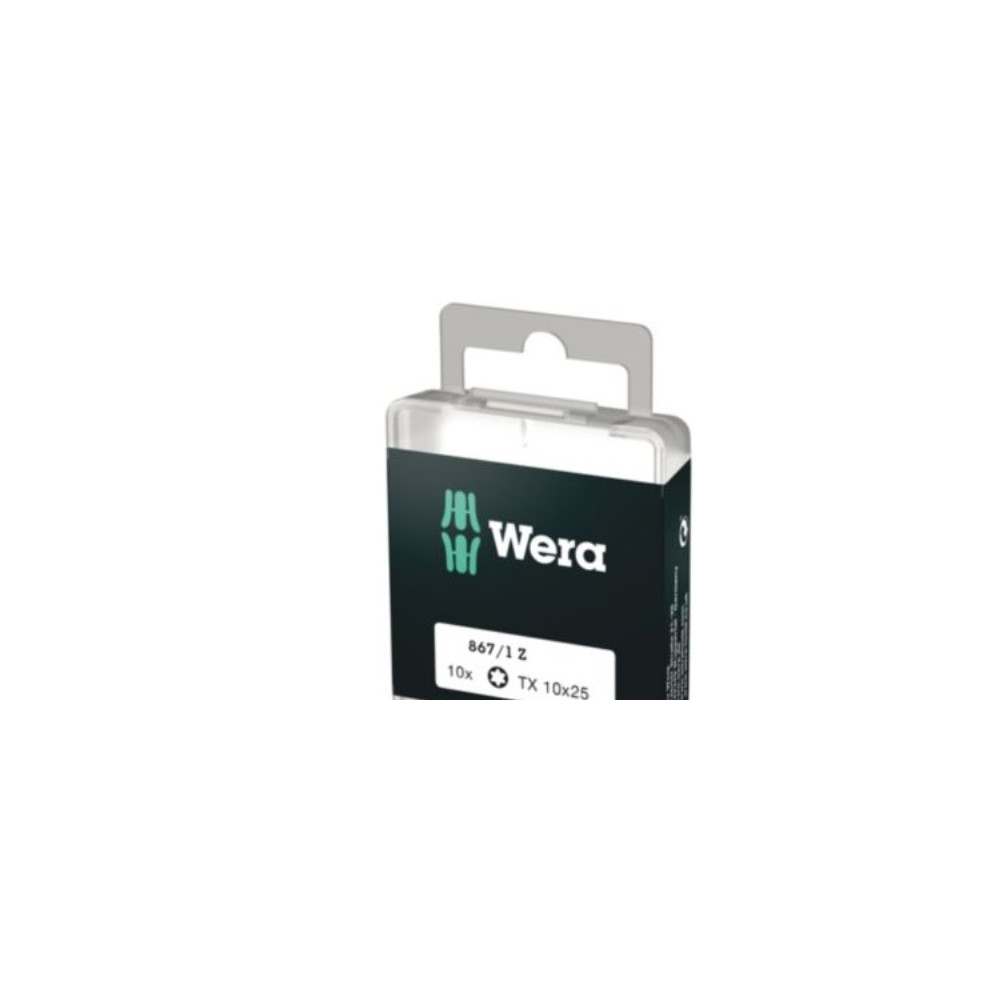 Produktbild för Wera 867/1 DIY SiS, 10 styck, Torx Plus, TX10, Rostfritt stå...