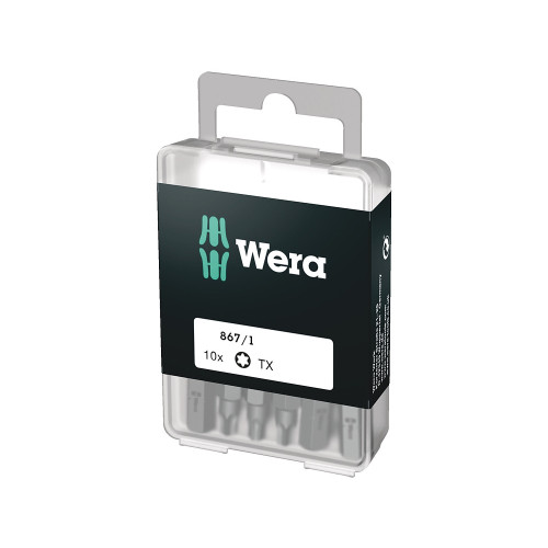 Wera 867/1 DIY SiS, 10 styck, Torx Plus, TX15, Rostfritt stå... - Handverktyg