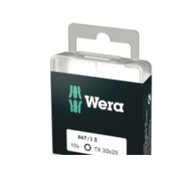 Produktbild för Wera 867/1 DIY SiS, 10 styck, Torx Plus, TX30, Rostfritt stå...