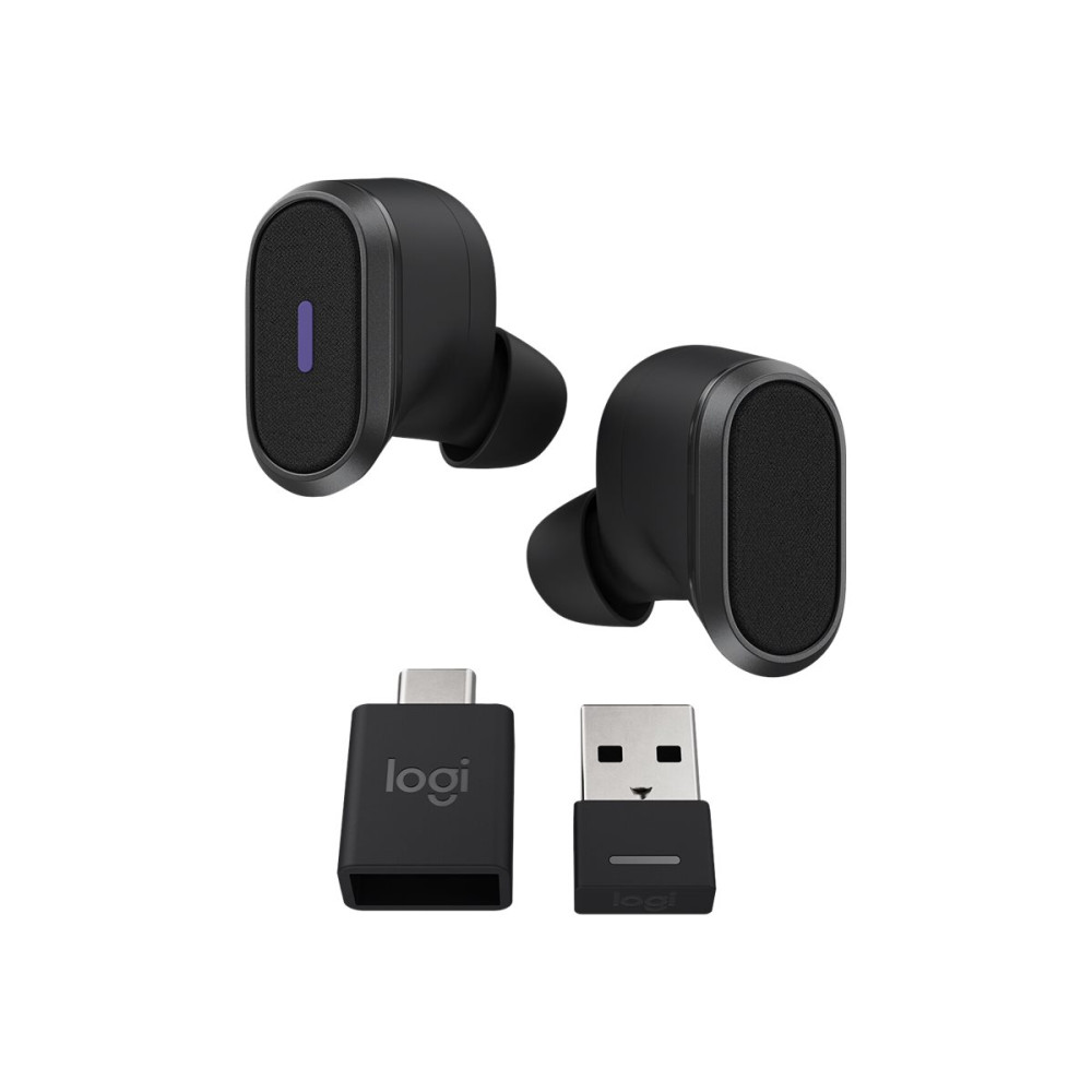 Produktbild för Logitech Zone True Wireless - True wireless-hörlurar med mikrofon