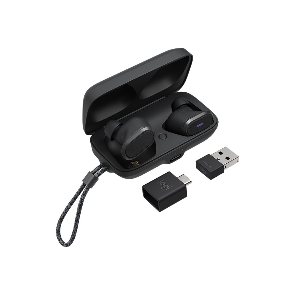 Produktbild för Logitech Zone True Wireless - True wireless-hörlurar med mikrofon