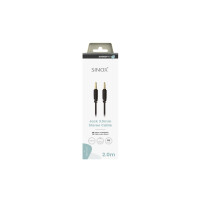 Produktbild för Sinox SXA06102, 3,5mm, Hankontakt, 3,5mm, Hankontakt, 2 m, S...